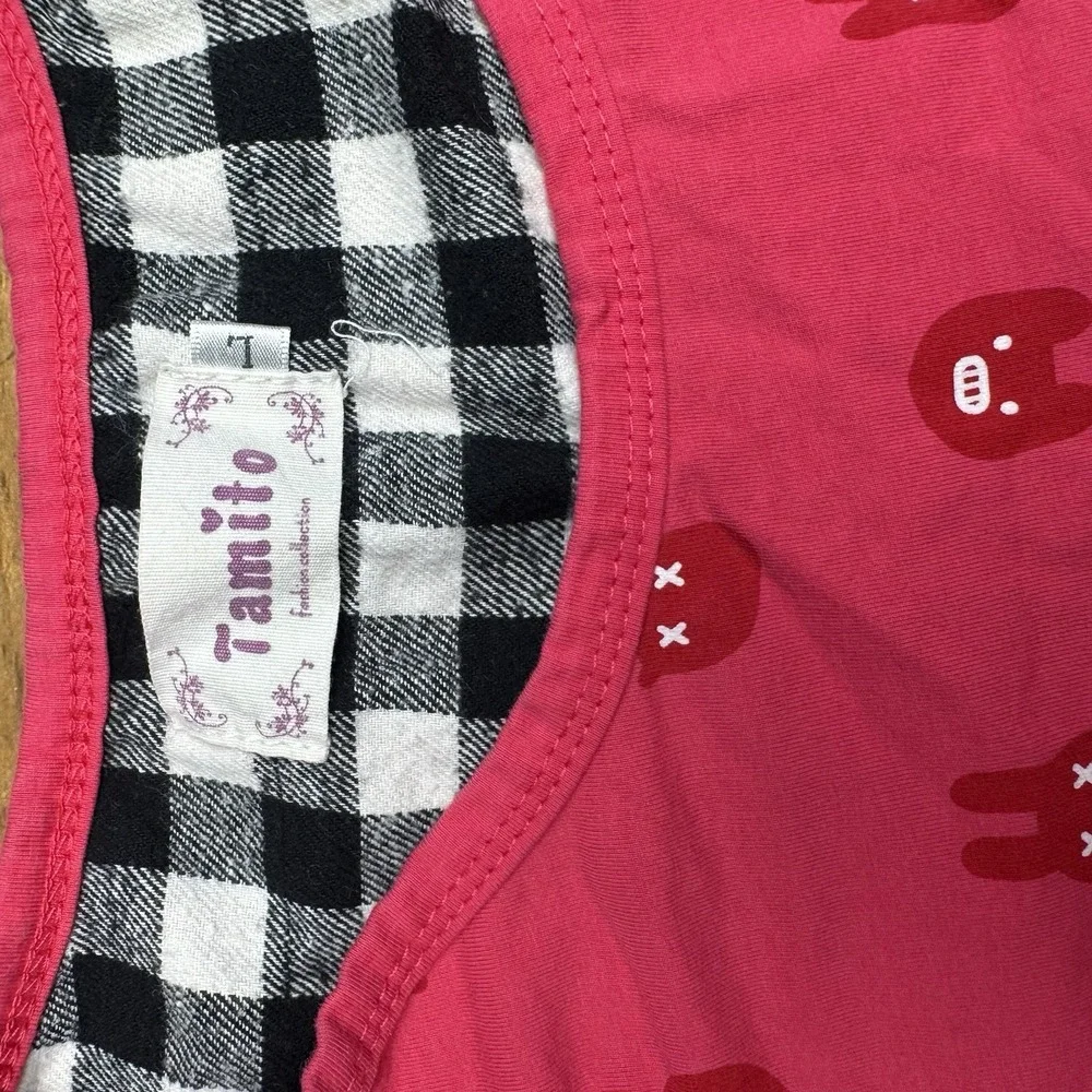 Tamito Rare pink‎ shirt With pop Monsters And Flowers